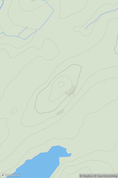 Thumbnail image for Cairn Hill [Ayr to the River Clyde] showing contour plot for surrounding peak